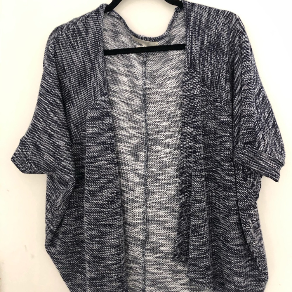 Loose open front cardigan